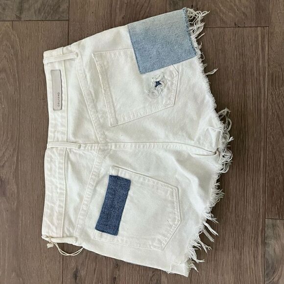 NWT GRLFRND Cindy High-rise Patchwork Short In Zeppelin Size 26 - Picture 5 of 6